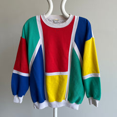 1980s SUPER ULTRA EXTRA FAB Color Block Sweatshirt