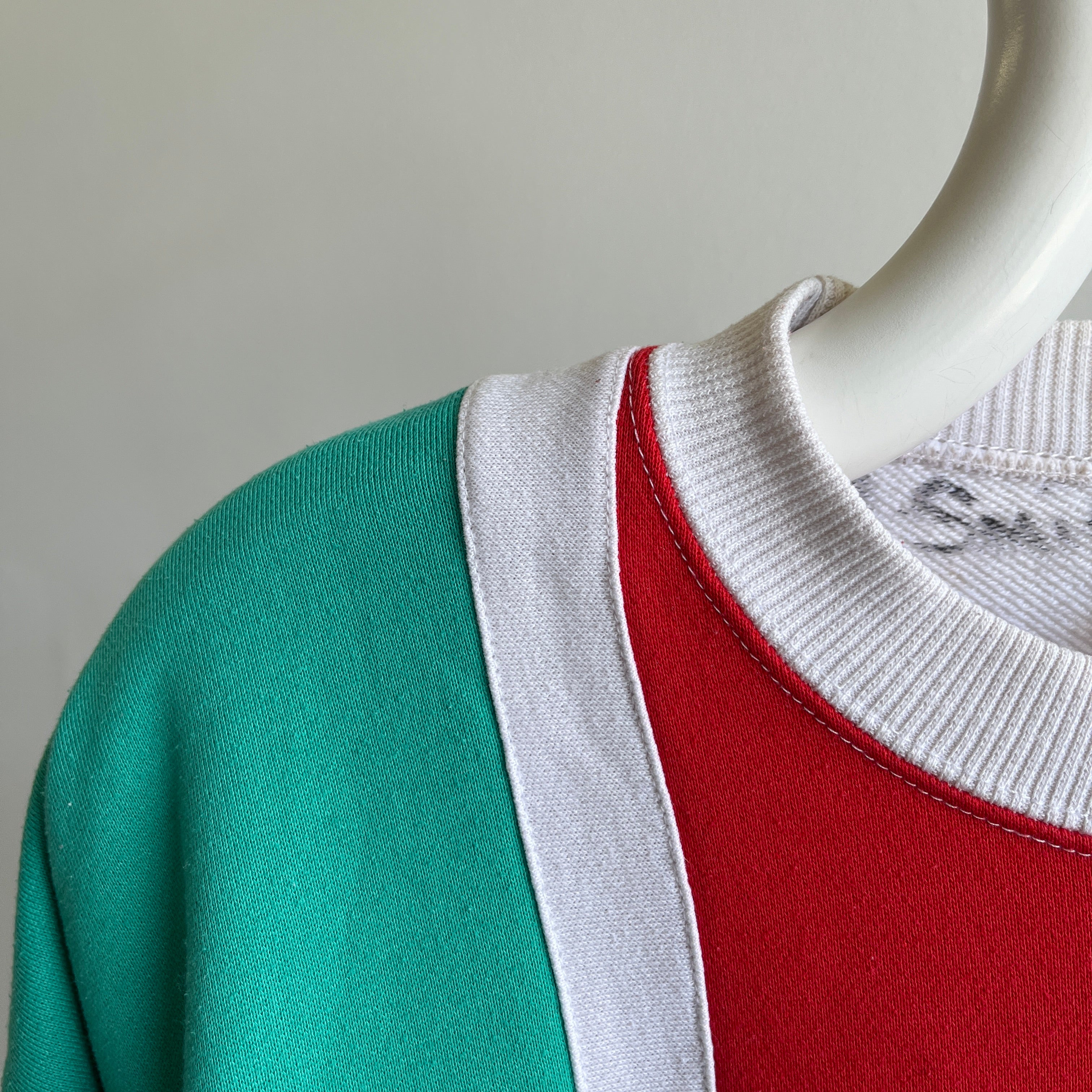 1980s SUPER ULTRA EXTRA FAB Color Block Sweatshirt