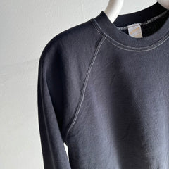 1970s !!!! Blank Black Raglan with Contrast Stitching by Sportswear !!!!