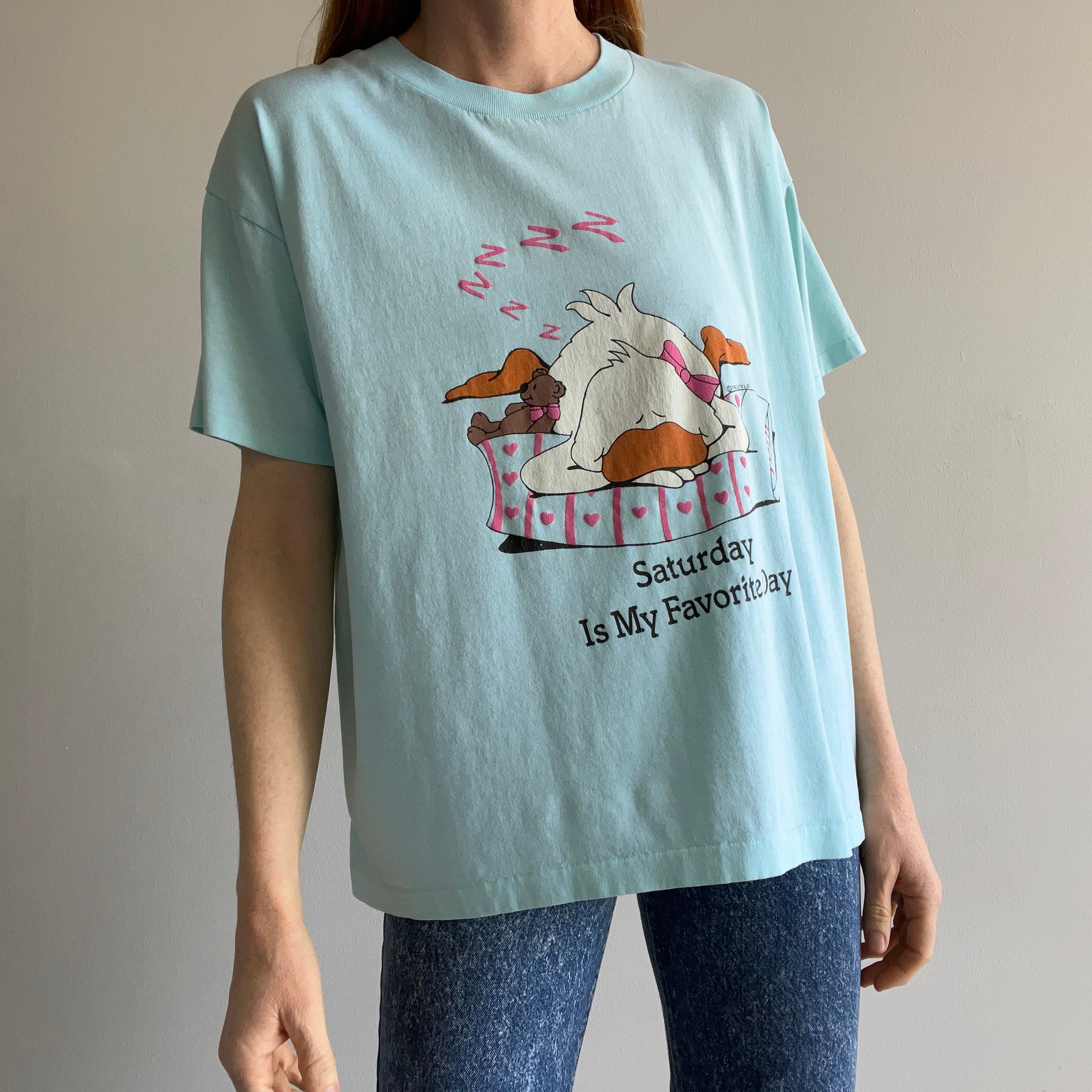 1990s Saturdays Are My Favorite Day - Freestyle Cartoon T-Shirt