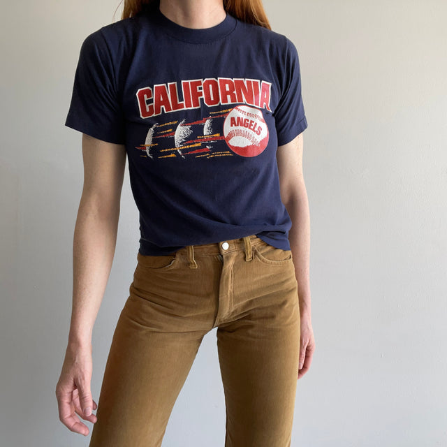 T-shirt de baseball des anges de la Californie des années 1980