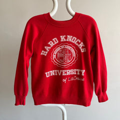 Sweat-shirt Hard Knocks University of LaCrosse des années 1980