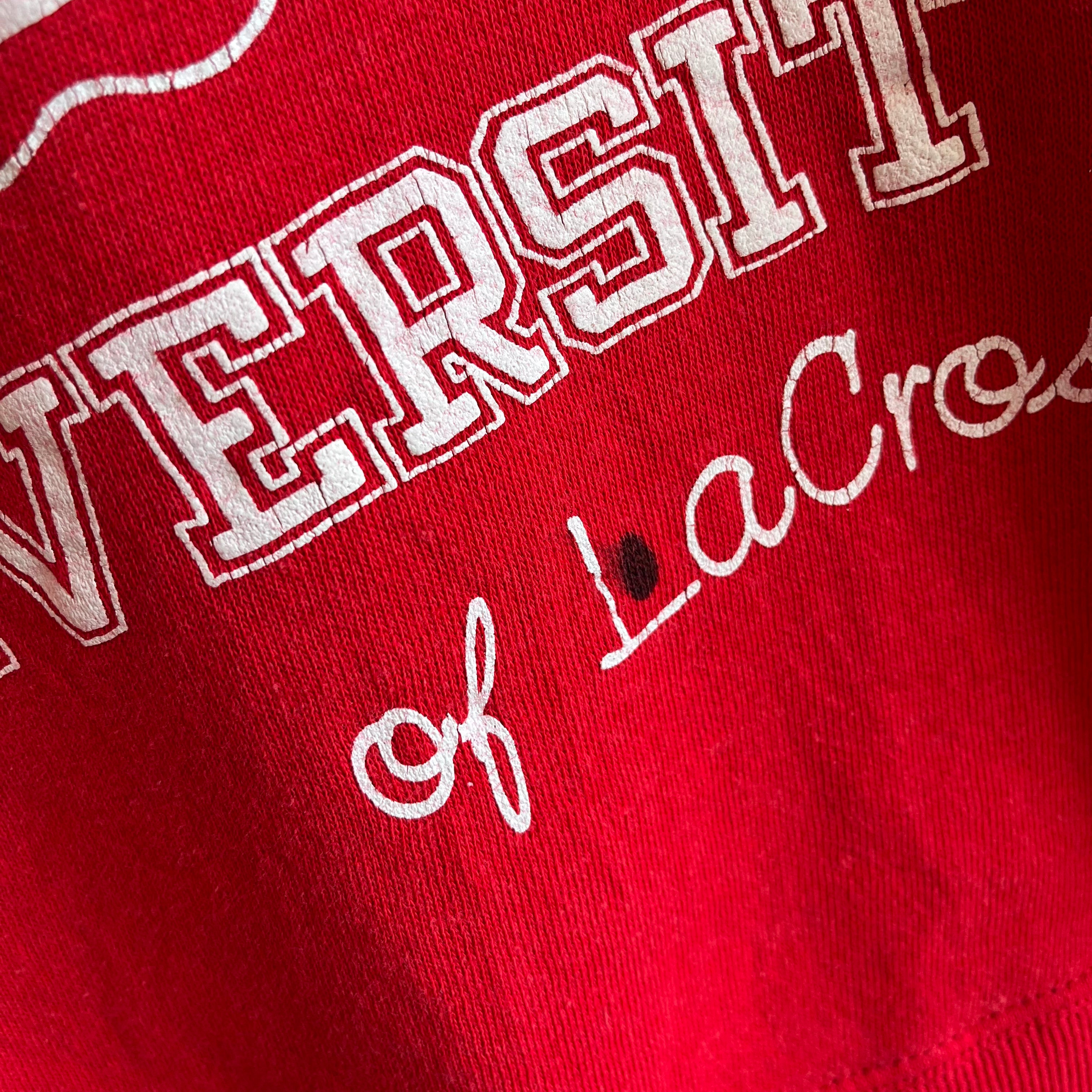 1980s Hard Knocks University of LaCrosse Sweatshirt