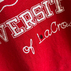 Sweat-shirt Hard Knocks University of LaCrosse des années 1980