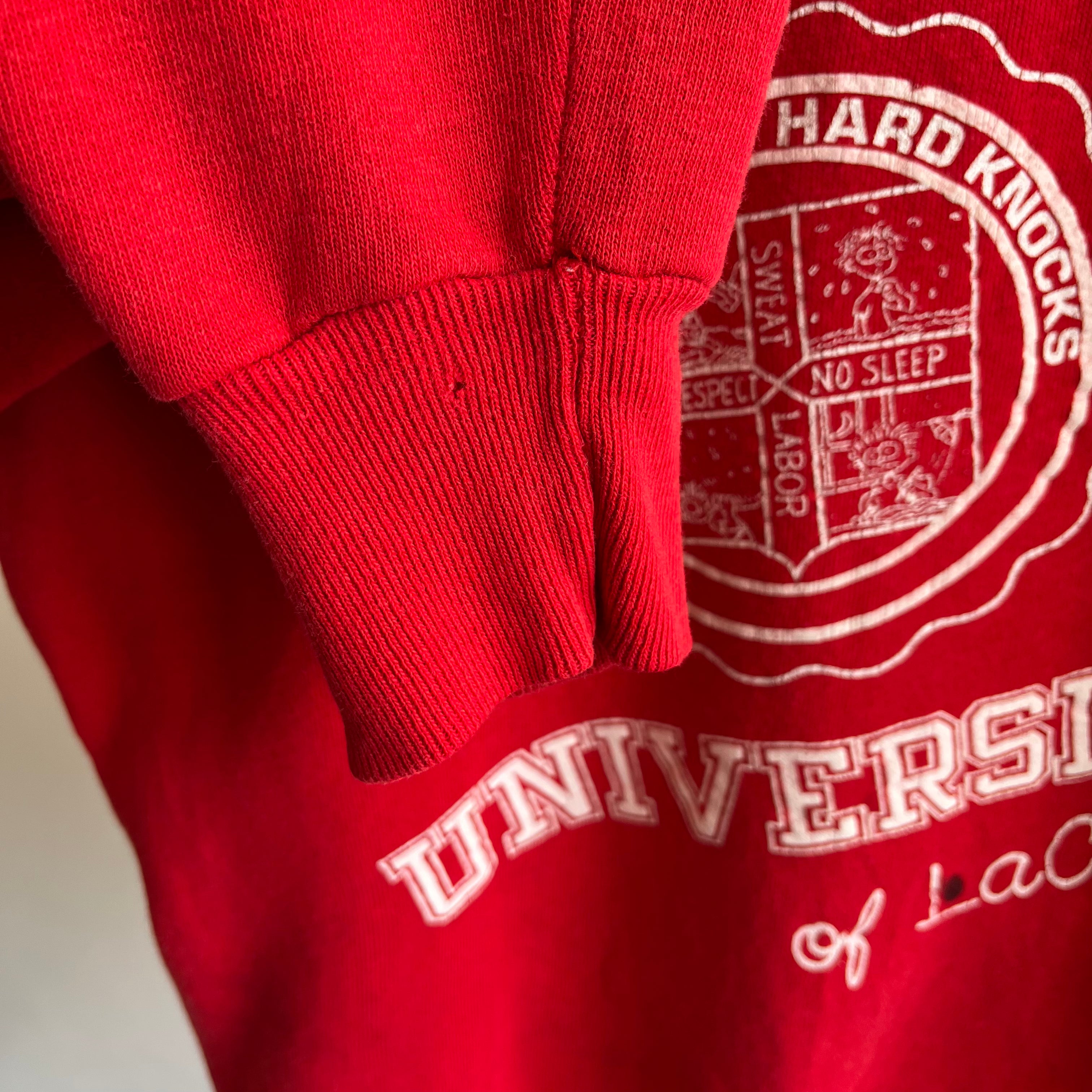 1980s Hard Knocks University of LaCrosse Sweatshirt