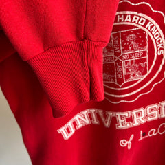 Sweat-shirt Hard Knocks University of LaCrosse des années 1980