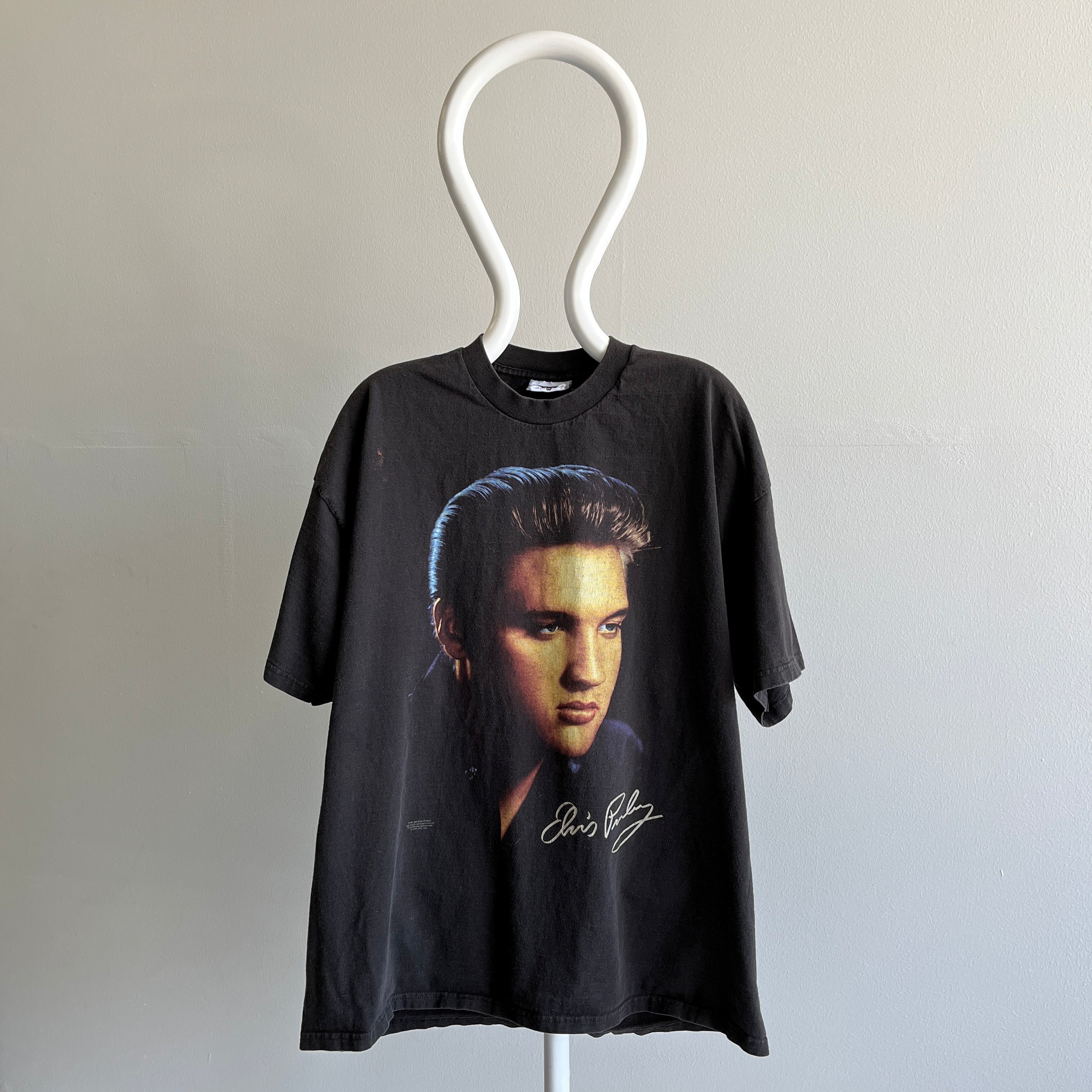 1996 Elvis Giant Head Cotton T-Shirt