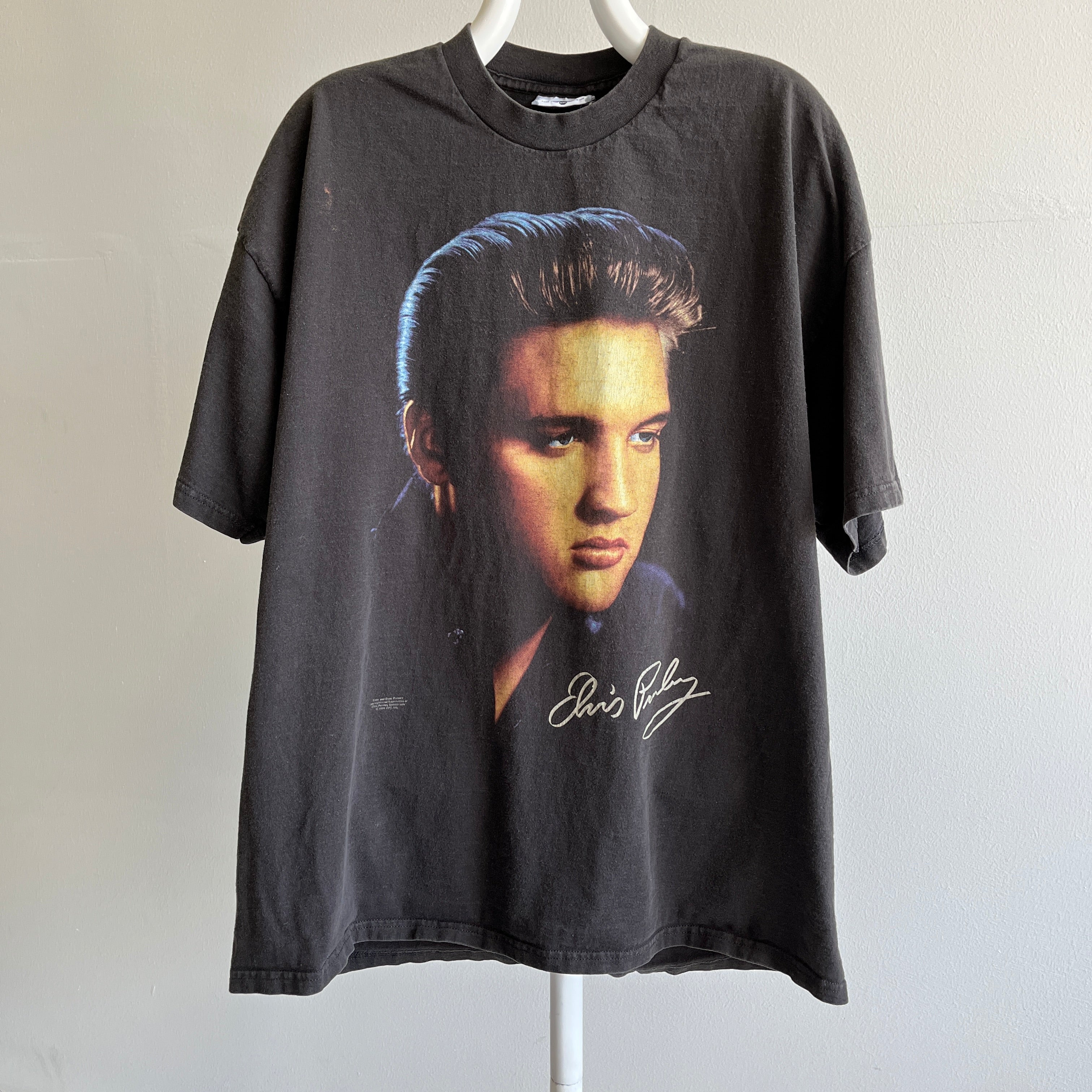 1996 Elvis Giant Head Cotton T-Shirt