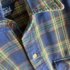 1980s USA Made Woolrich Tattered Cotton Flannel