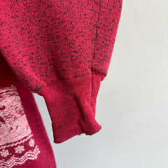 1980/90s Heather Red Park City Wrap Around Sweatshirt