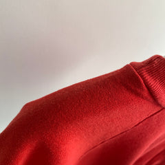 1970s Red Warm Up with Sleeve Detailing