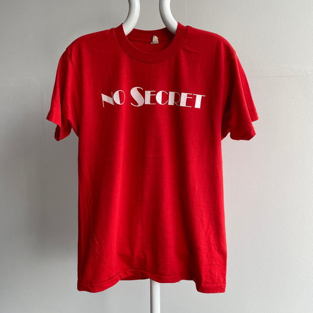 T-shirt No Secret Screen Stars des années 1980