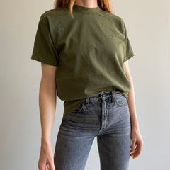 1990s USA Made Army Green T-Shirt