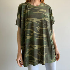 1990s/00s EXtremely Slouchy DIY Camo T-Shirt
