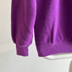 1990s Blank Purple Raglan by Hanes Her Way