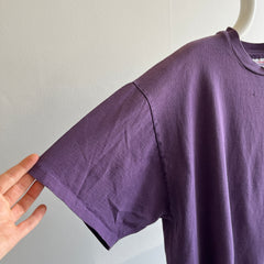 1990s Faded Hanes Her Way Delightful Blank Purple T-Shirt