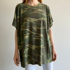 1990s/00s EXtremely Slouchy DIY Camo T-Shirt