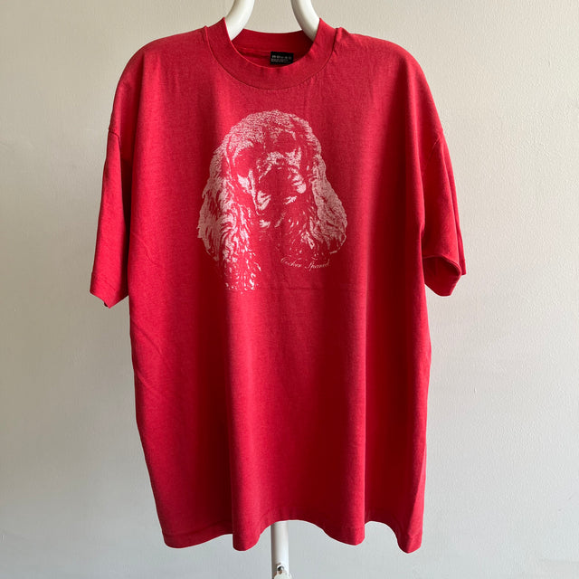 T-shirt oversize Cocker Spaniel des années 1980/90