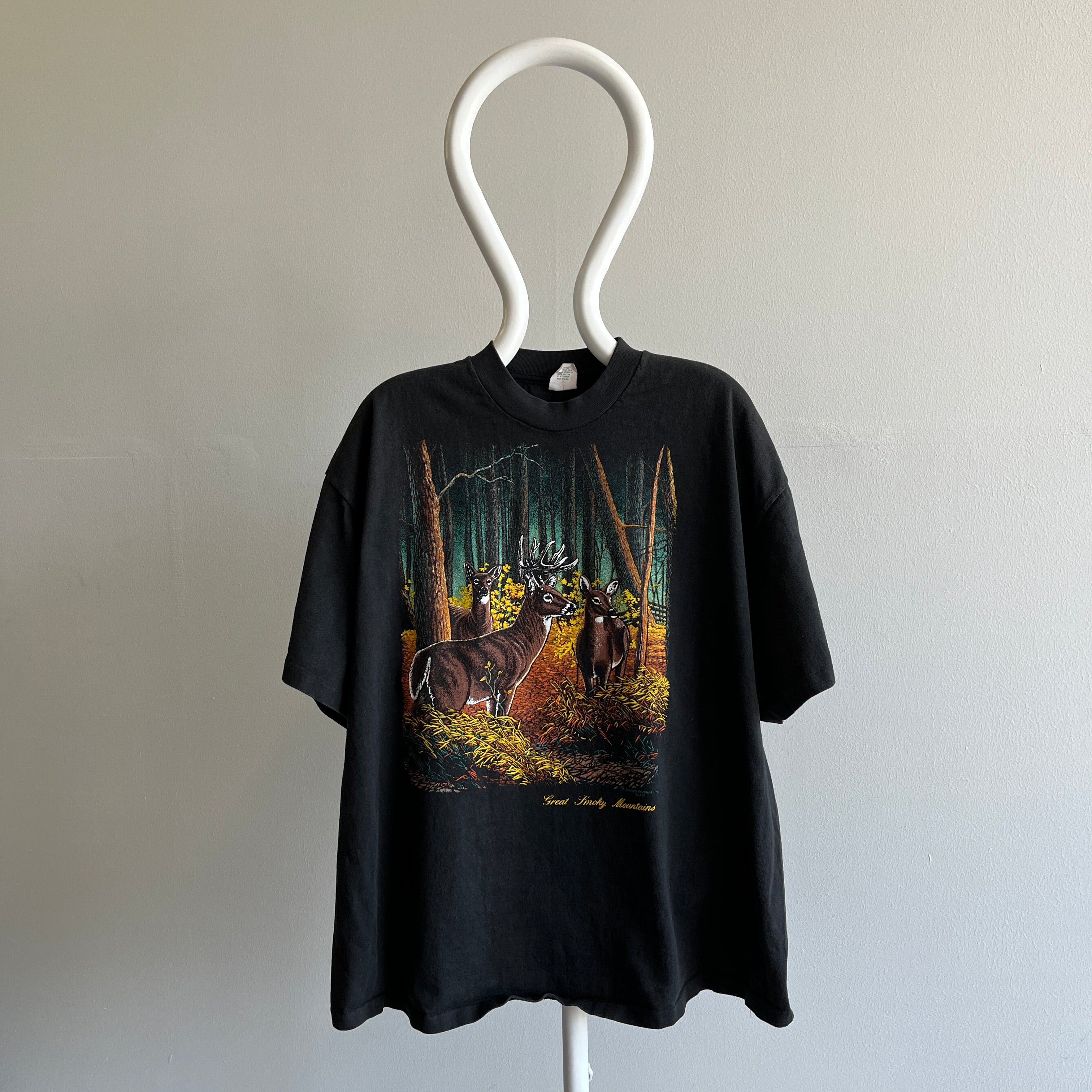 T-shirt à peine porté des années 1990 Smokey Mountains