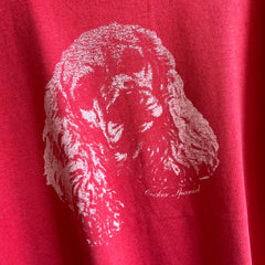 T-shirt oversize Cocker Spaniel des années 1980/90