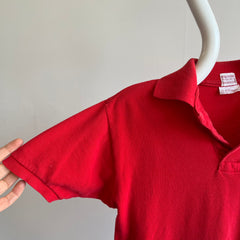 1960/70s Brooks Brothers x LaCoste Killer 80s Cut Red Polo Shirt