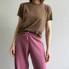 1980s Soft and Slouchy Brown Army T-Shirt