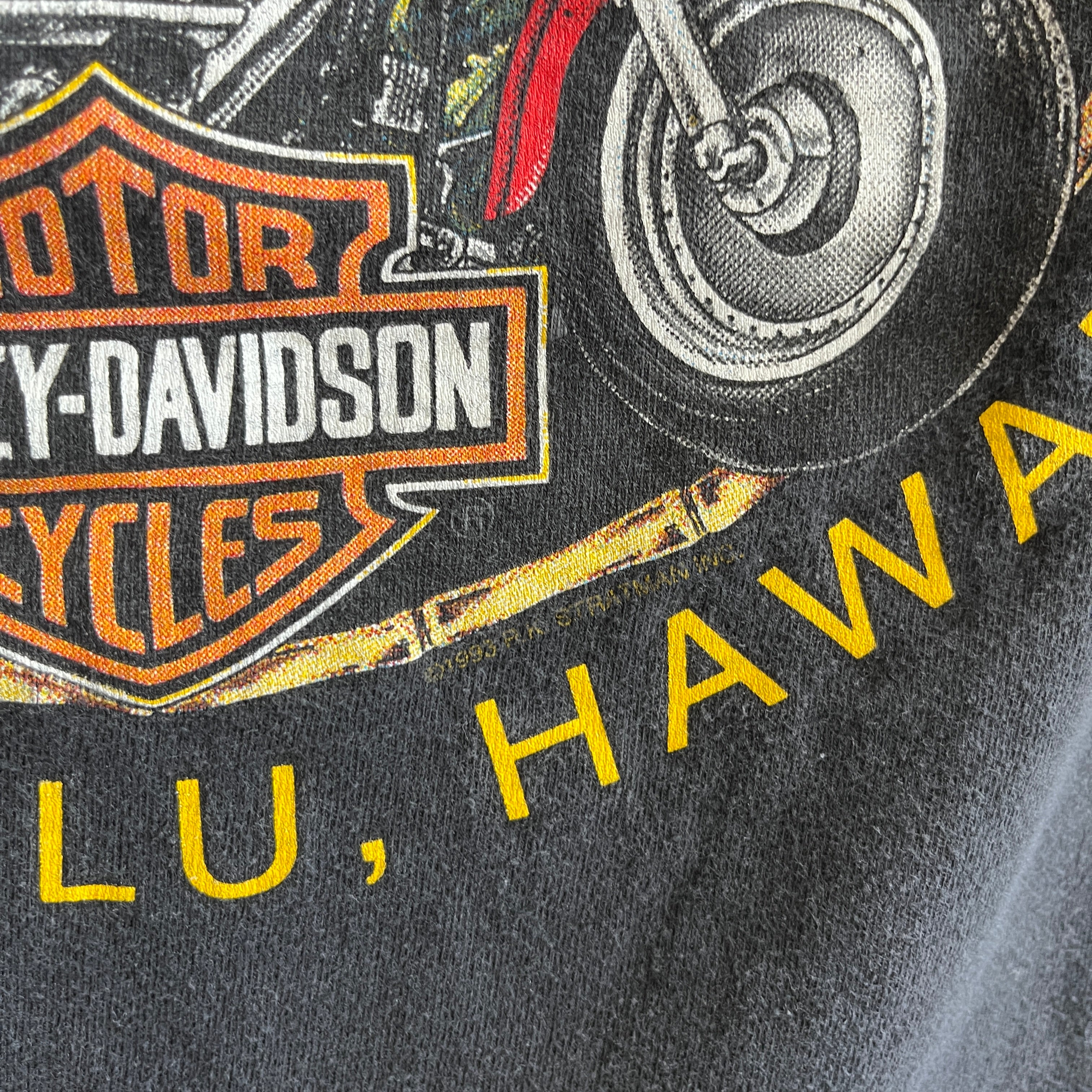 1993 Hawaii Harley Front and Back T-Shirt - Calling Collectors!