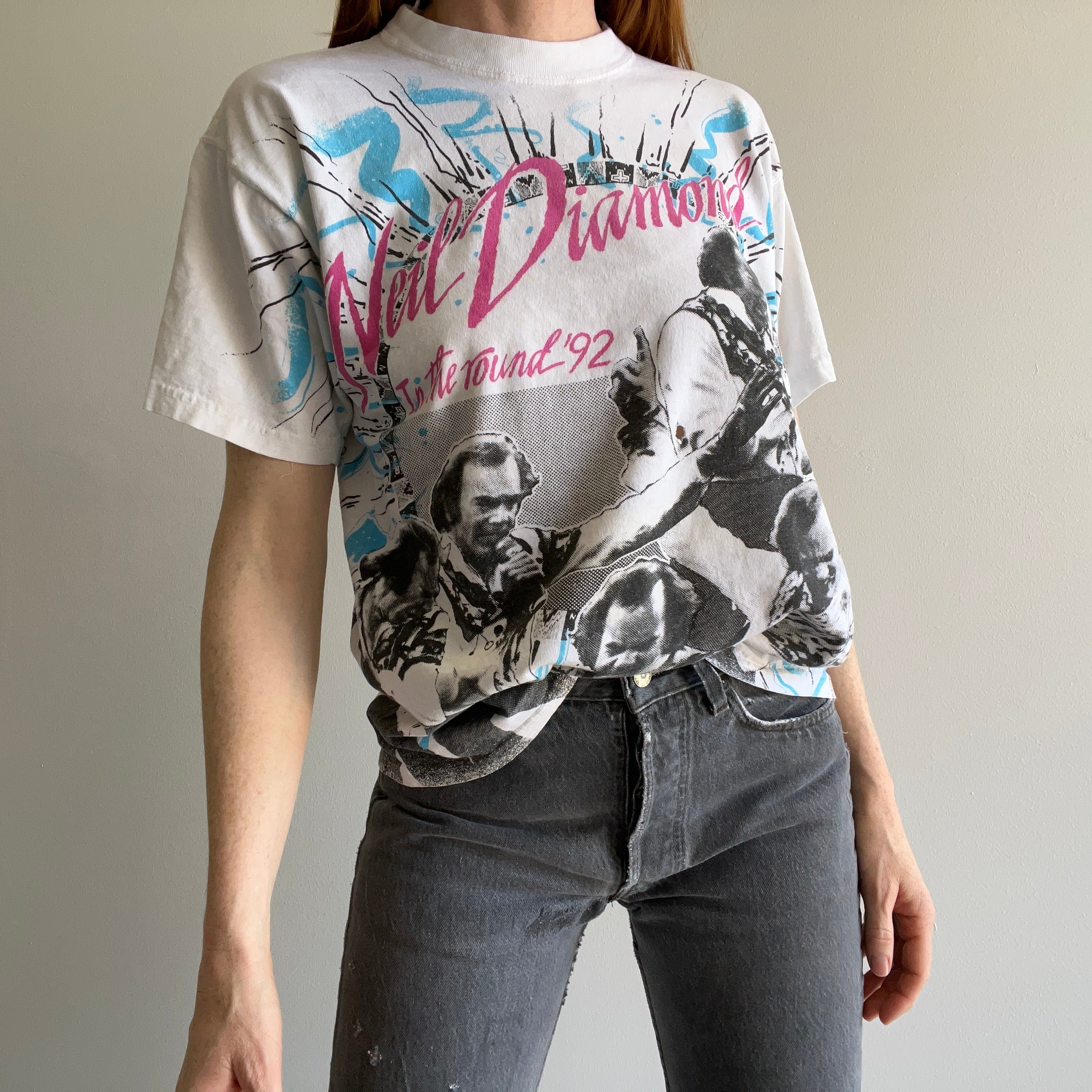 1992 Neil Diamond Wrap Around T-Shirt