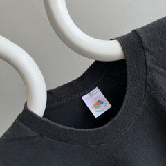 1990s 3XL Blank Black Cotton T-Shirt by FOTL