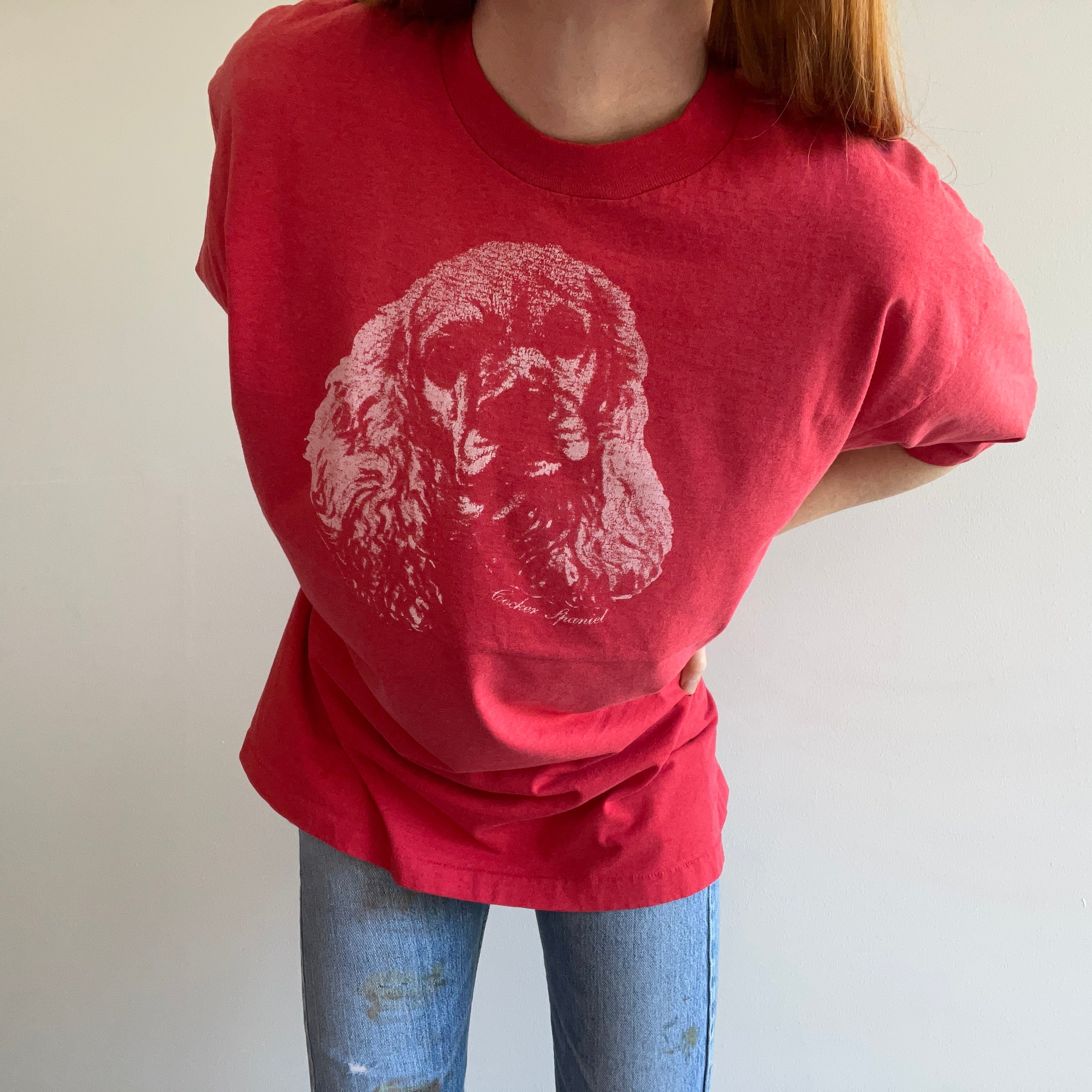 1980/90s Cocker Spaniel Oversized T-Shirt