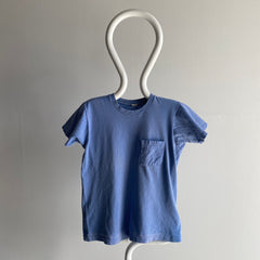 1980s FOTL Dream Boat Single Stitch Faded Light Blue Pocket T-Shirt