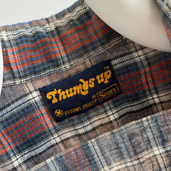 1970/80s Thumbs Up Lightweight Neutral Flannel