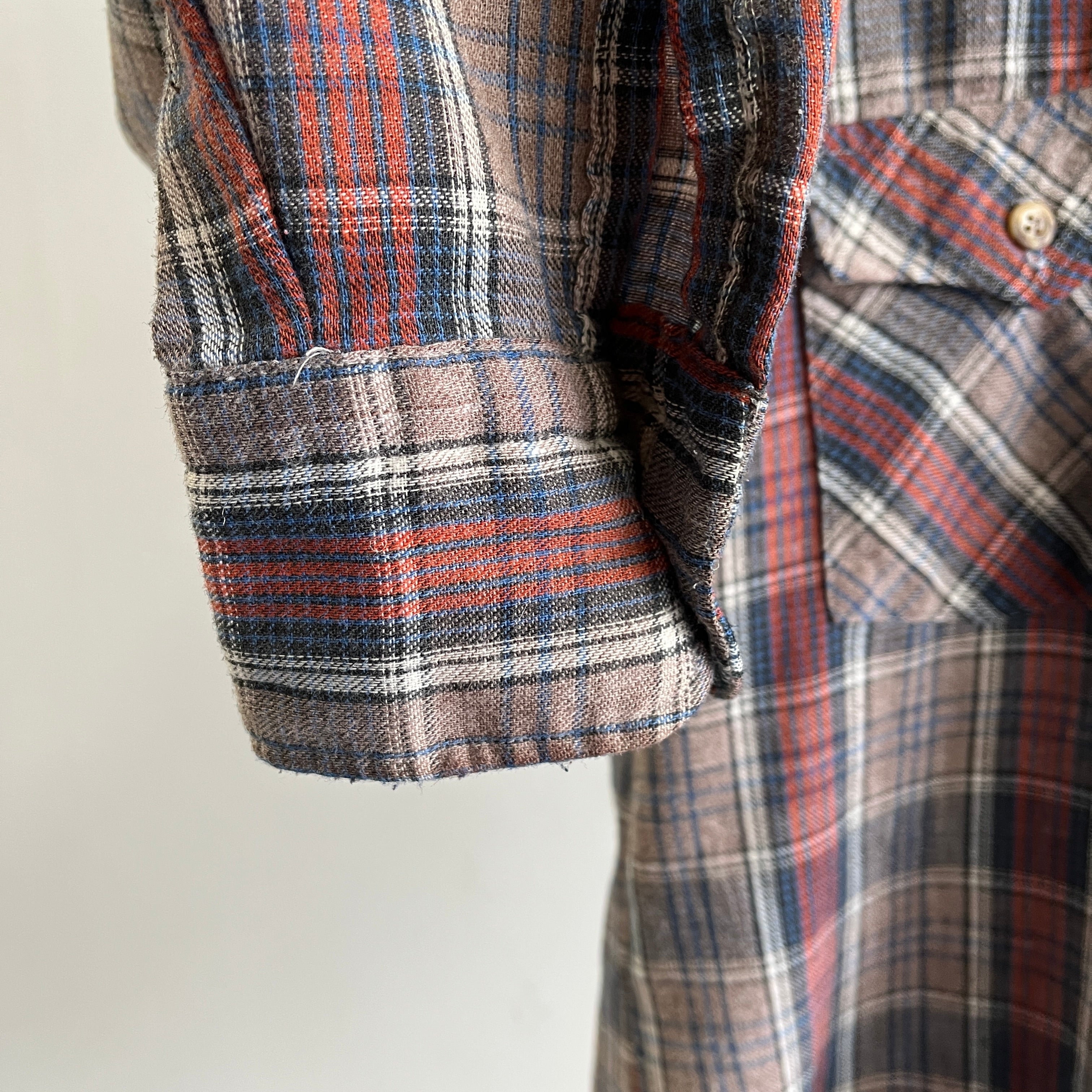 1970/80s Thumbs Up Lightweight Neutral Flannel