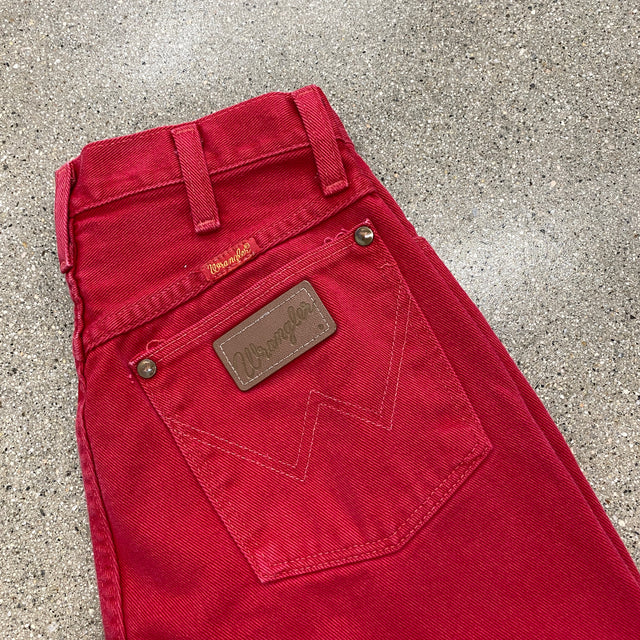 1980s 26" USA MADE RED WRANGLER Jeans - YEAH!