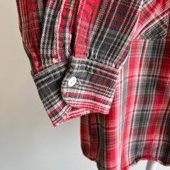 1970/80s Grants Men's Wear Work Shirt Cotton Flannel