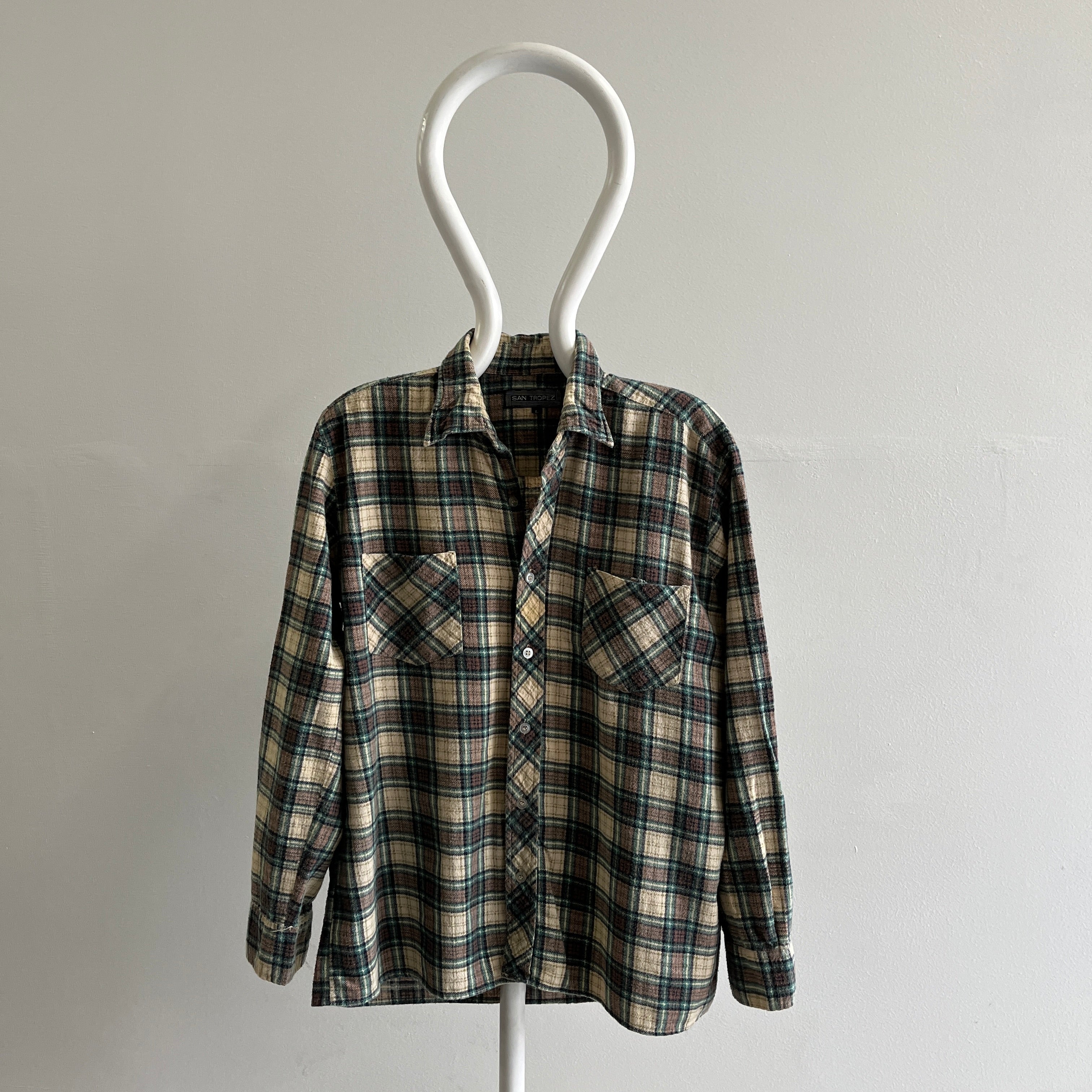 1990s San Tropez Flannel - Single Sided Lightweight