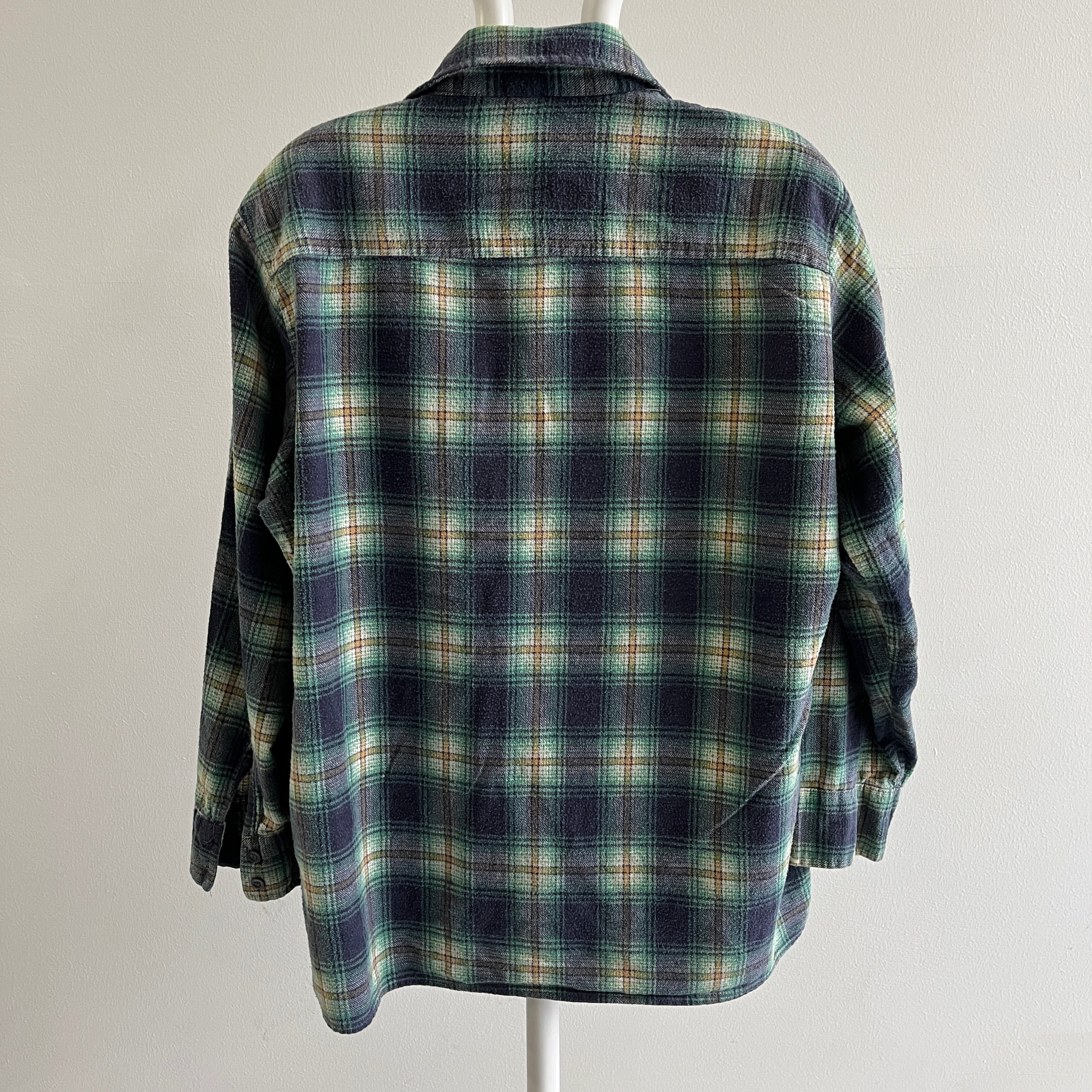 1970s AHM Lightweight Dark Green Flannel