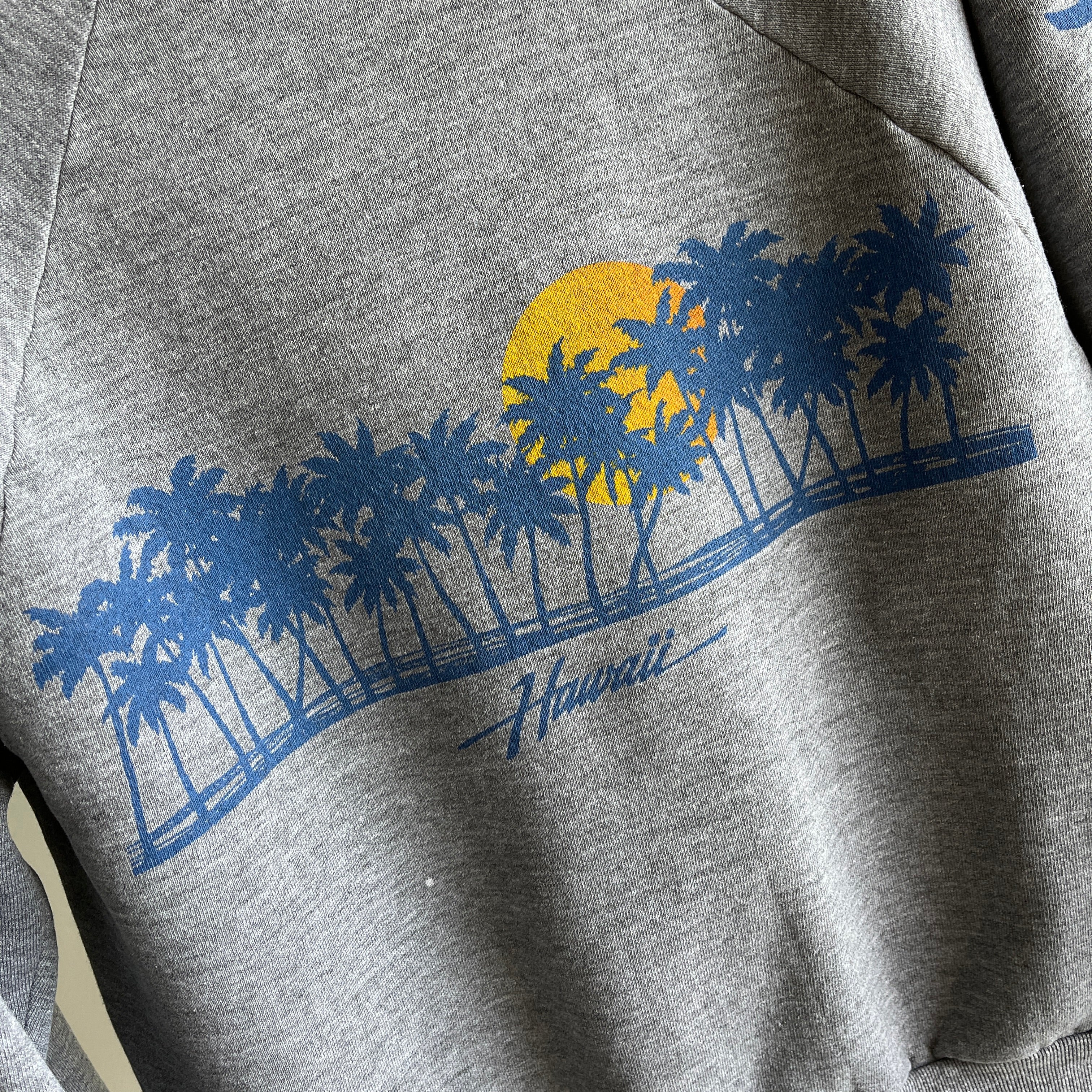 1980s Sportswear x Russell !!!! Hawaii Tourist Sweatshirt - Oh My