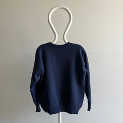 1980s Faded Blank Navy Raglan par FOTL