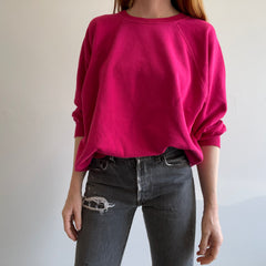 1990s Larger Hot Pink Sweatshirt