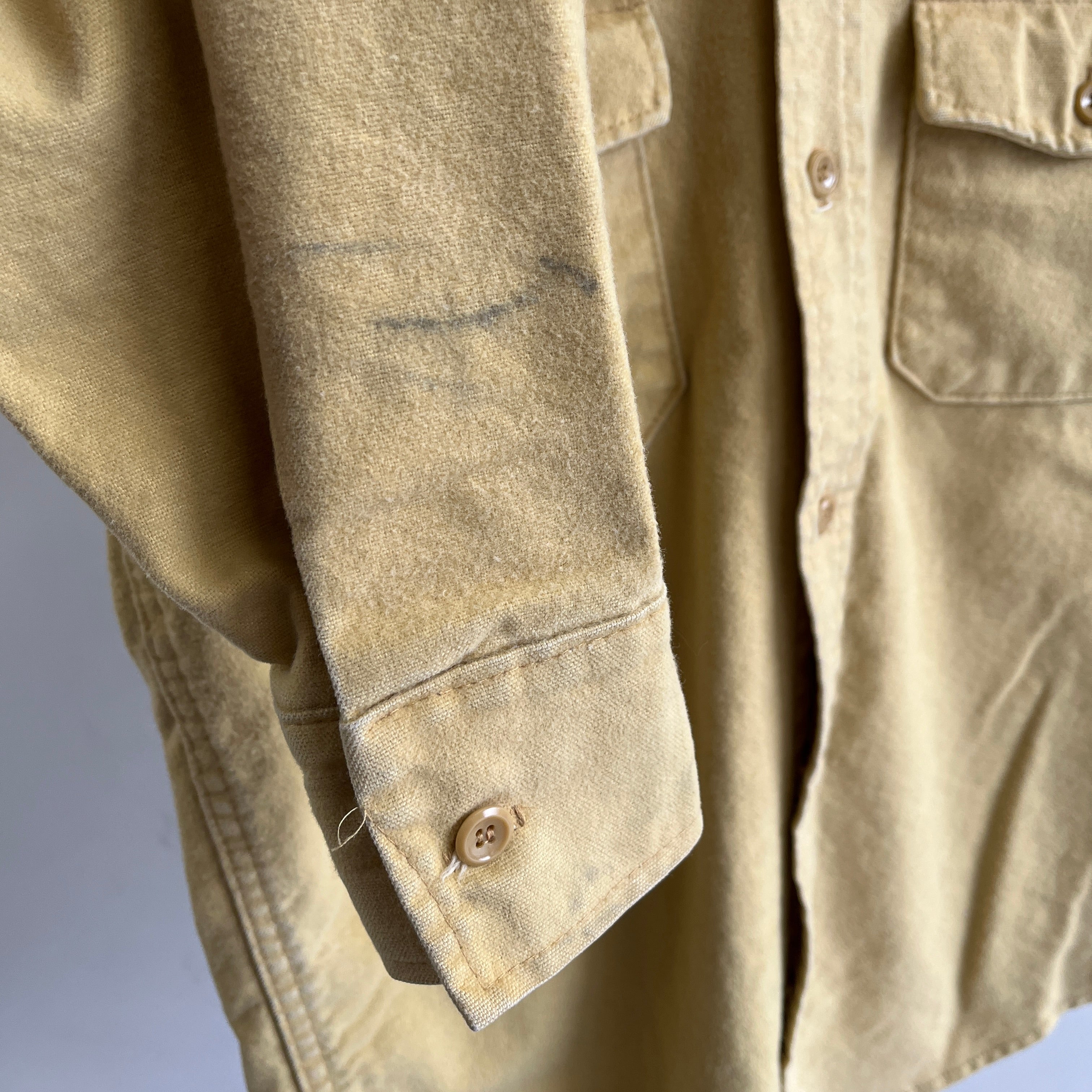 1970s Heavyweight Moleskin Flannel by Hudson Bay - Holy !!!!