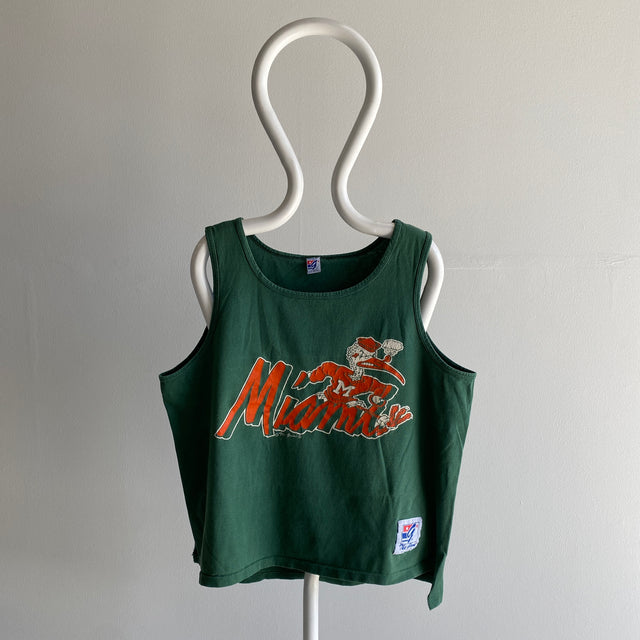 1980s Miami Hurricanes Tank Top - Front and Back