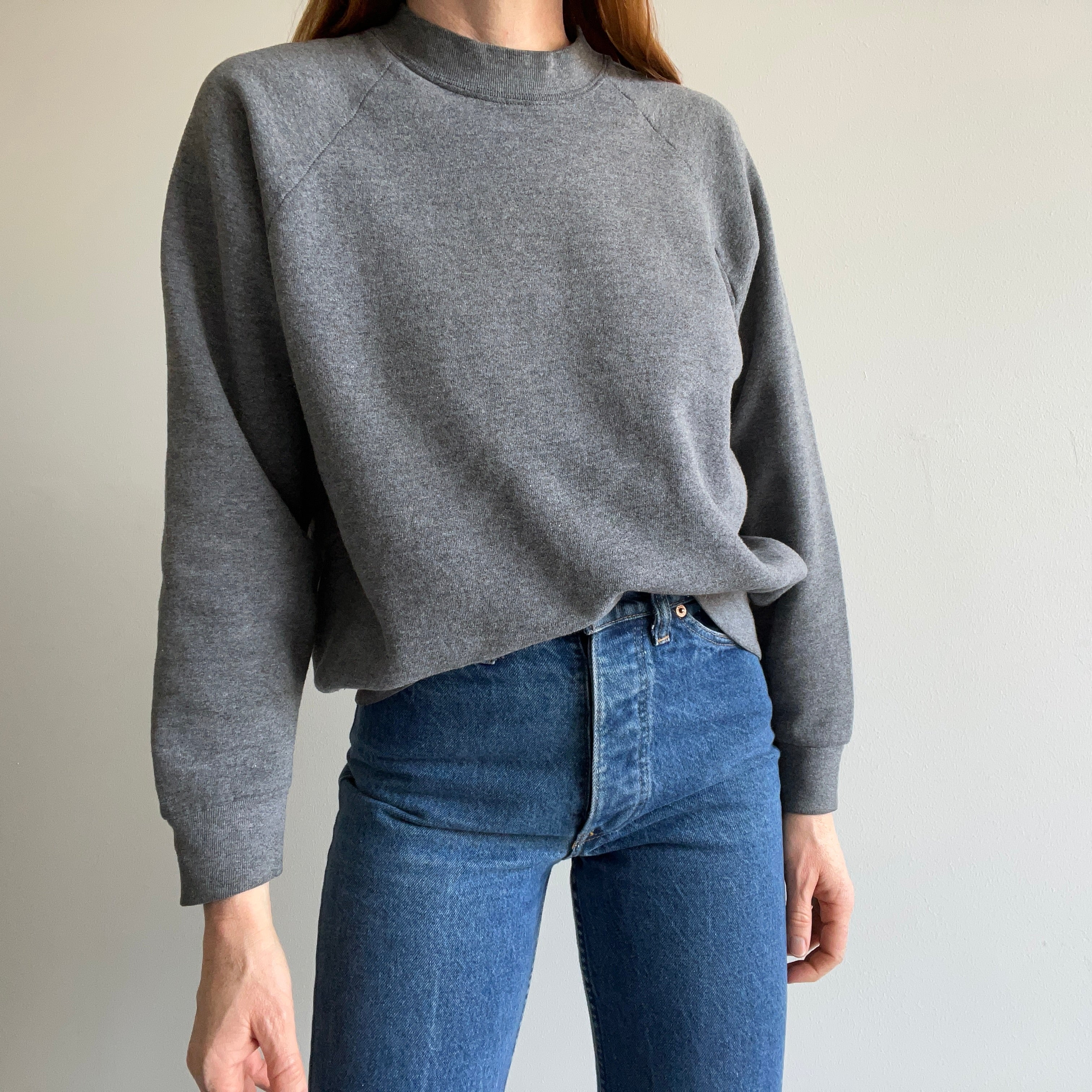 1980s FOTL Deep Gray Raglan Sweatshirt by FOTL