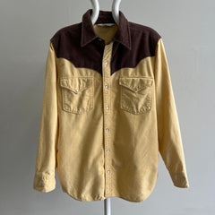 1970s Woolrich Super Soft and Lightweight USA Made Cowboy Snap Front Flannel - Luxueux!