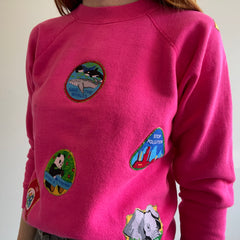 1980s Earth Day DIY Patched Environmentalist Sweatshirt - YESSSS