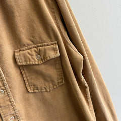 Chemise de style flanelle en velours côtelé de coton des années 1970 - RAD!