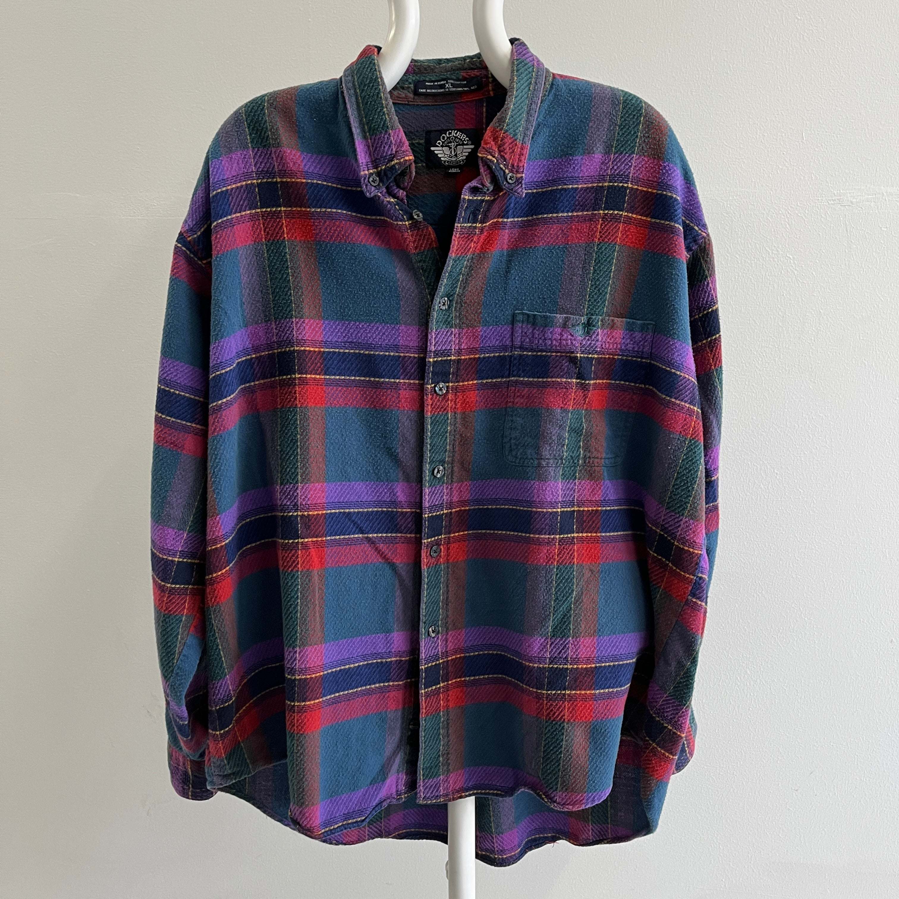 1990s Dockers Button Down Cotton Flannel