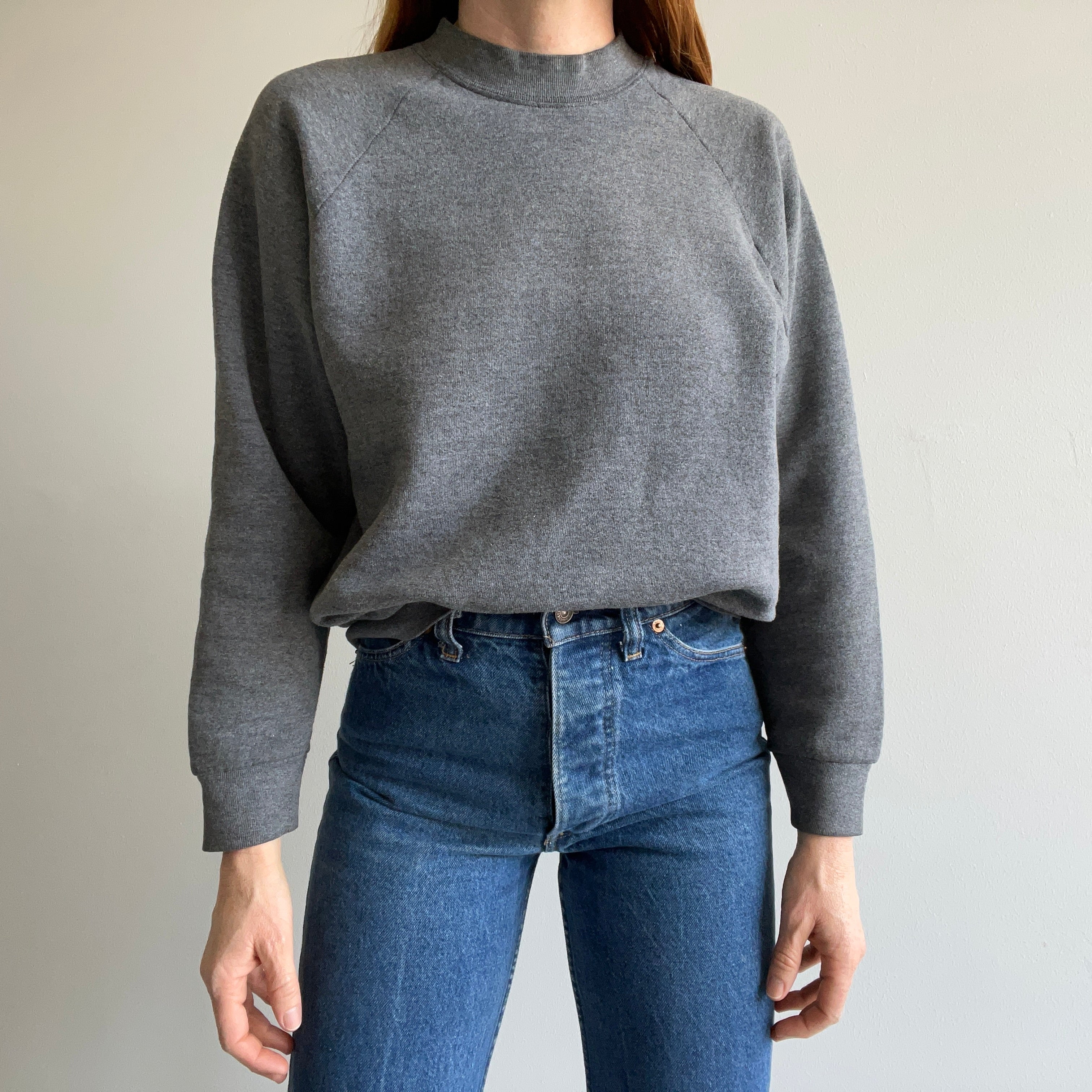 1980s FOTL Deep Gray Raglan Sweatshirt by FOTL