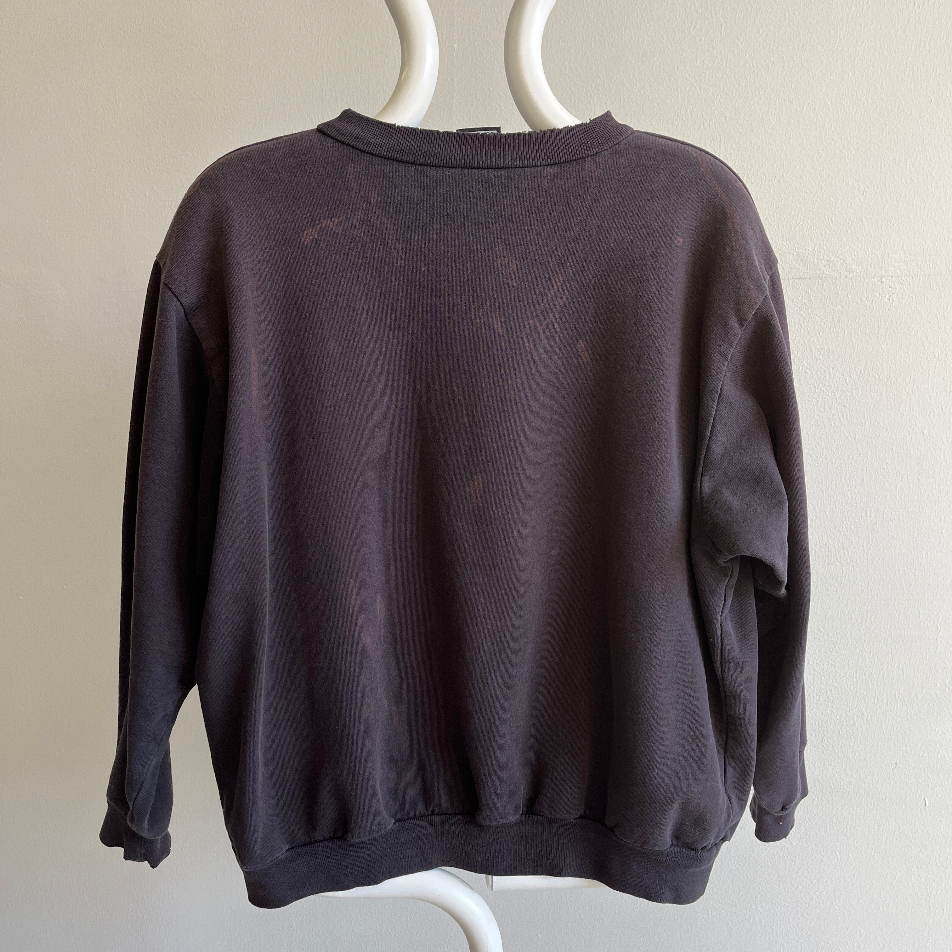 Sweat-shirt en coton pêches et crème 1996