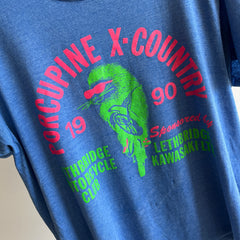 1990 Porcupine X-Country Motorcycle Club Super Rad and Thin T-Shirt